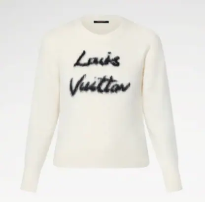Replica Louis Vuitton Brushed Knit Jumper 1AGHCT White #3988