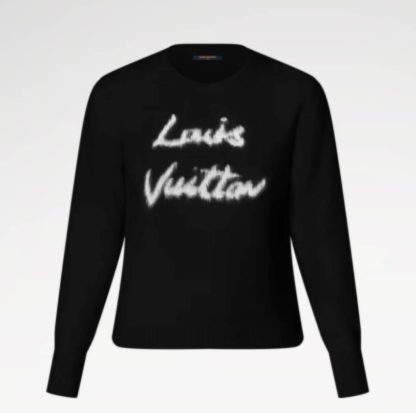 Replica Louis Vuitton Brushed Knit Jumper 1AGHCT Black #3987
