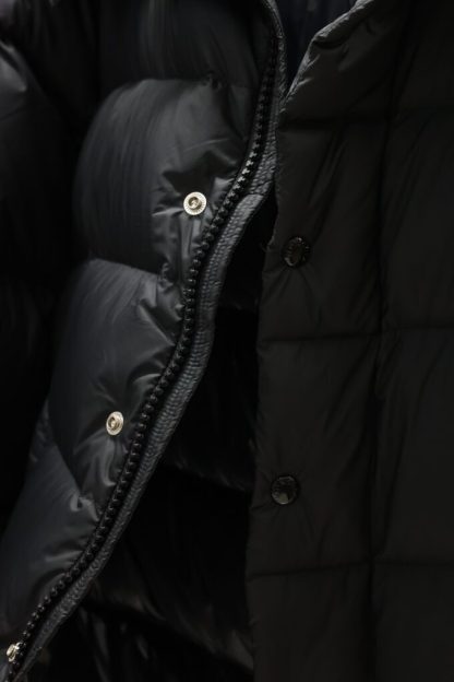 REPLICA MONCLER MEN'S VEZERE FLANNEL SHORT DOWN JACKET BLACK #3761 - Image 4