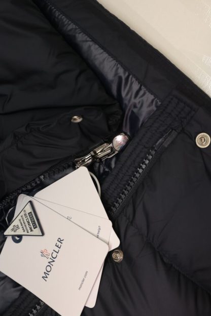 REPLICA MONCLER MEN'S VEZERE FLANNEL SHORT DOWN JACKET BLACK #3761 - Image 5