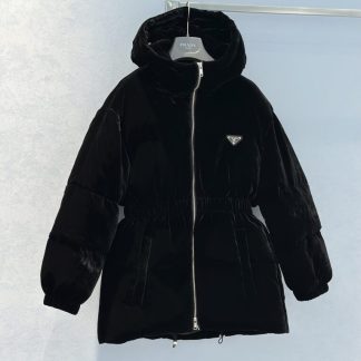 Replica Prada Women's Velvet down jacket #3841