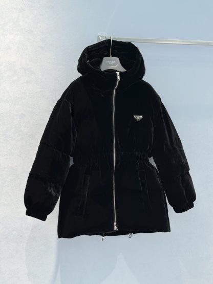 Replica Prada Women's Velvet down jacket #3841