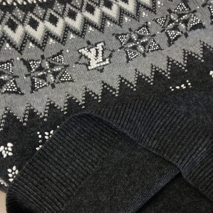  Louis Vuitton Embellished Wool-Cashmere Blend Pullover Cardigan #3903 - Image 2