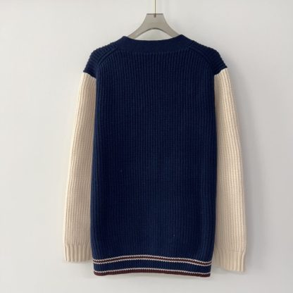  Miu Miu Wool and cashmere cardigan Navy Blue Knitwear #3880 - Image 2