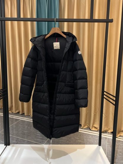 REPLICA MONCLER AVOCETTE HOODED LONG DOWN JACKET COAT #3899 - Image 2