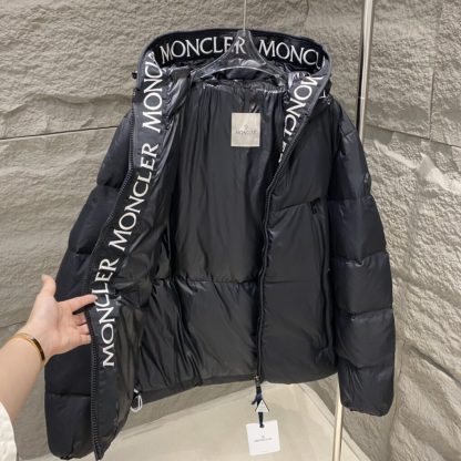 REPLICA MONCLER BLACK MONTCLA SHORT DOWN JACKET UNISEX #3768 - Image 6