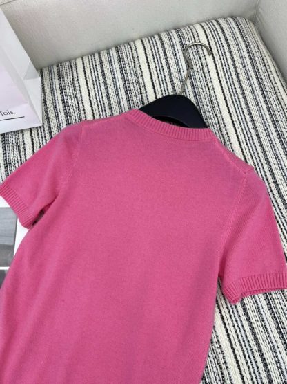  Miu Miu Cashmere knit cardigan sweater pink #3888 - Image 7