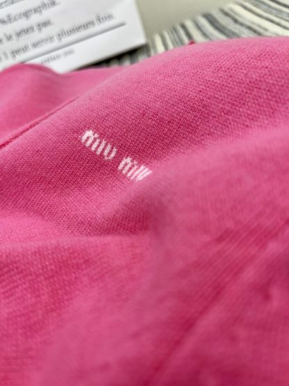  Miu Miu Cashmere knit cardigan with Buttons pink #3886 - Image 2