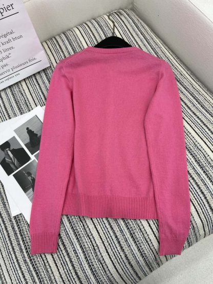 Miu Miu Cashmere knit cardigan with Buttons pink #3886 - Image 4