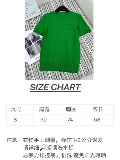  Miu Miu Cashmere knit cardigan sweater green #3889 - Image 8