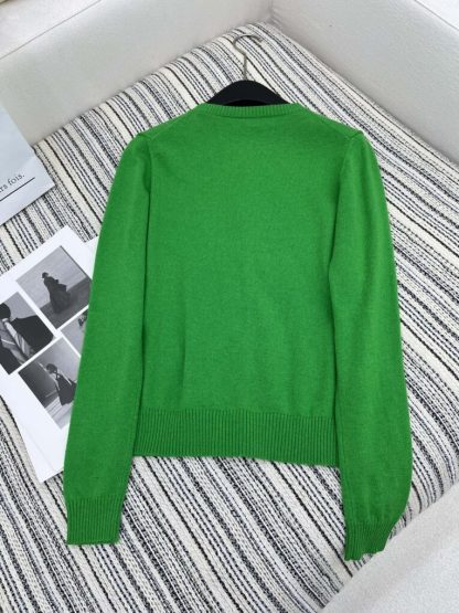  Miu Miu Cashmere knit cardigan with Buttons green #3885 - Image 2