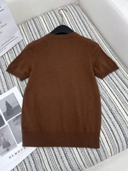  Miu Miu Cashmere knit cardigan sweater brown #3887 - Image 6