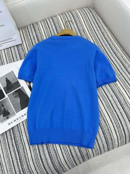 Miu Miu Cashmere knit cardigan sweater blue #3883 - Image 2