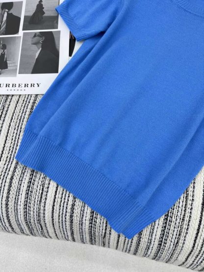  Miu Miu Cashmere knit cardigan sweater blue #3883 - Image 5