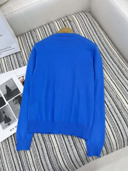  Miu Miu Cashmere knit cardigan with Buttons blue #3882 - Image 2