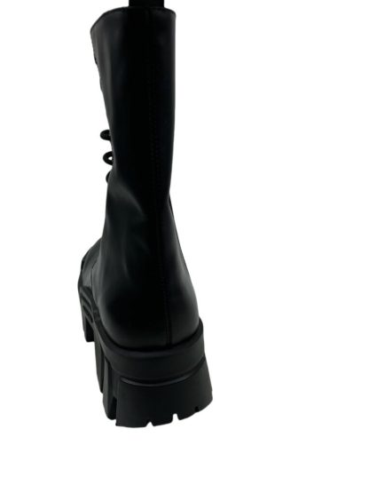 REPLICA BALENCIAGA MEN'S BULLDOZER LACE-UP BOOT IN BLACK #3796 - Image 3