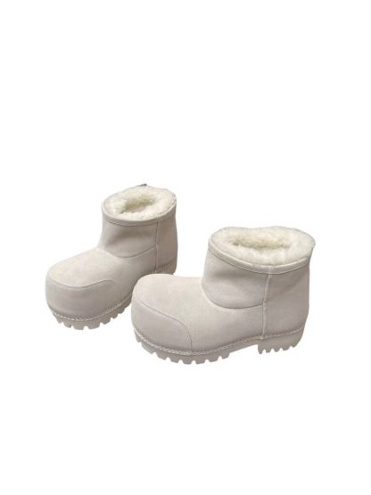 REPLICA BALENCIAGA WOMEN'S ALASKA FUR BOOTIE IN WHITE #3790 - Image 8