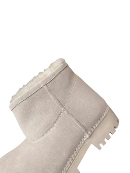 REPLICA BALENCIAGA WOMEN'S ALASKA FUR BOOTIE IN WHITE #3790 - Image 5