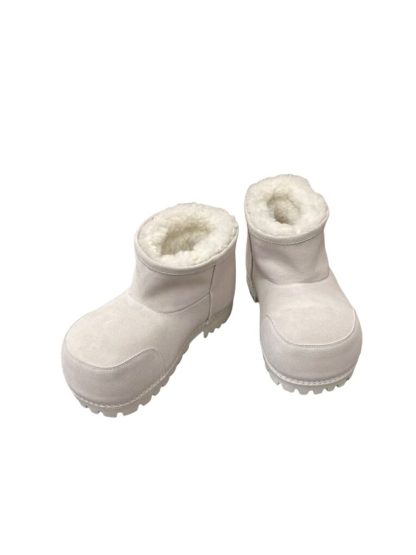 REPLICA BALENCIAGA WOMEN'S ALASKA FUR BOOTIE IN WHITE #3790 - Image 6