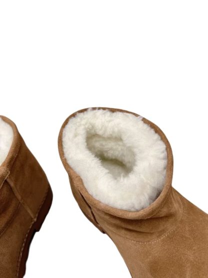 REPLICA BALENCIAGA WOMEN'S ALASKA FUR BOOTIE IN BROWN #3788 - Image 9
