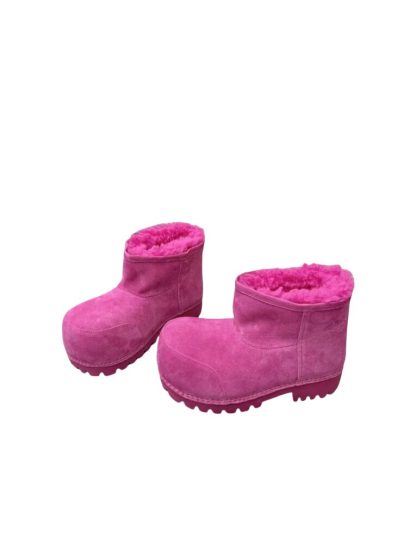 REPLICA BALENCIAGA WOMEN'S ALASKA FUR BOOTIE IN PINK #3791 - Image 5
