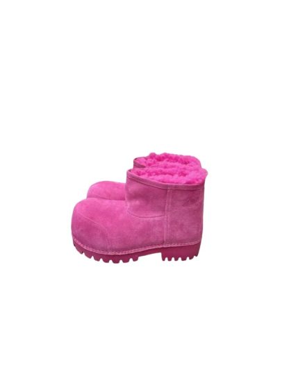 REPLICA BALENCIAGA WOMEN'S ALASKA FUR BOOTIE IN PINK #3791 - Image 6