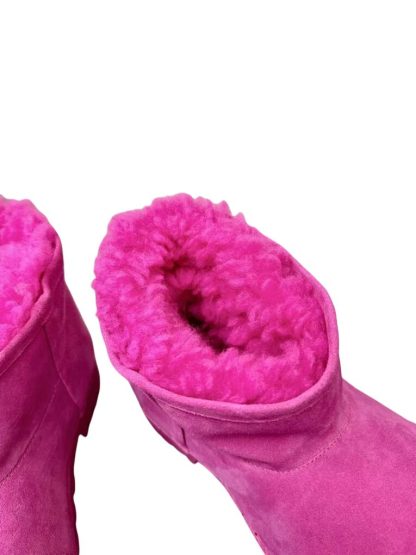 REPLICA BALENCIAGA WOMEN'S ALASKA FUR BOOTIE IN PINK #3791 - Image 8