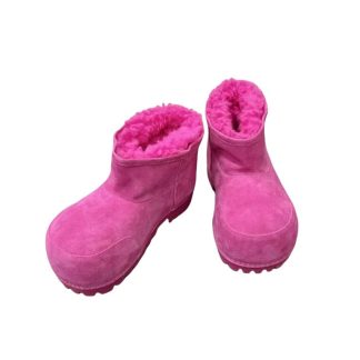 REPLICA BALENCIAGA WOMEN'S ALASKA FUR BOOTIE IN PINK #3791