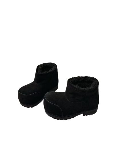 REPLICA BALENCIAGA WOMEN'S ALASKA FUR BOOTIE IN BLACK #3789