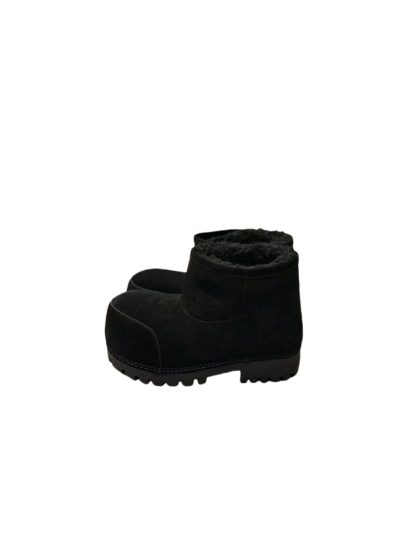 REPLICA BALENCIAGA WOMEN'S ALASKA FUR BOOTIE IN BLACK #3789 - Image 3