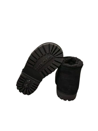 REPLICA BALENCIAGA WOMEN'S ALASKA FUR BOOTIE IN BLACK #3789 - Image 4