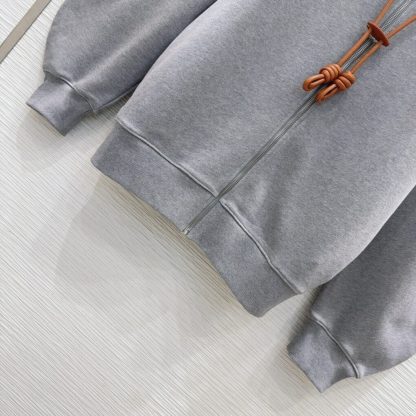  LOEWE Flamenco hoodie in cotton and cashmere Sweatshirt For Women #3904 - Image 7