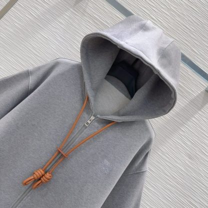  LOEWE Flamenco hoodie in cotton and cashmere Sweatshirt For Women #3904 - Image 8
