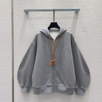  LOEWE Flamenco hoodie in cotton and cashmere Sweatshirt For Women #3904 - Image 9