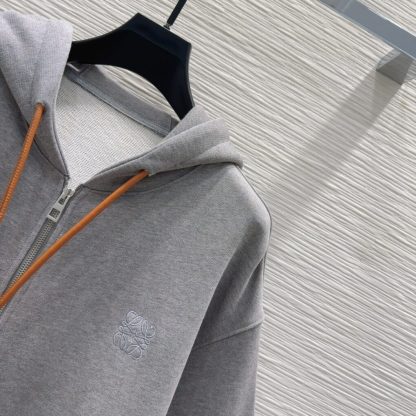  LOEWE Flamenco hoodie in cotton and cashmere Sweatshirt For Women #3904 - Image 5