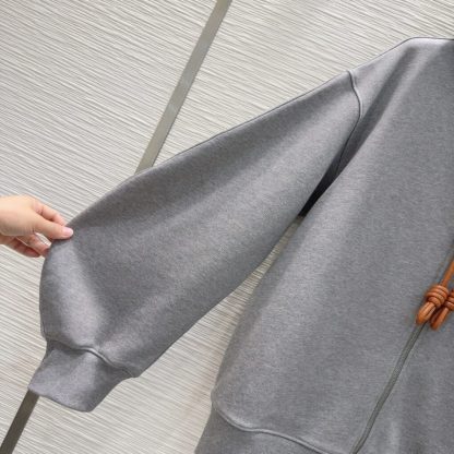  LOEWE Flamenco hoodie in cotton and cashmere Sweatshirt For Women #3904 - Image 4
