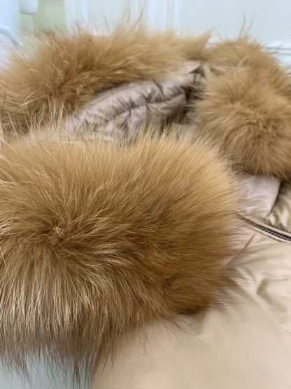  Moncler Women's Boedic Long Down Jacket Camel Beige #3755 - Image 4