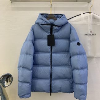 REPLICA MONCLER MEN'S MASAC SHORT DOWN JACKET BLUE #3767