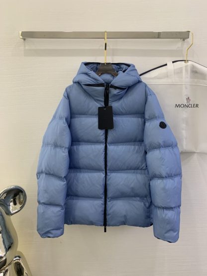 REPLICA MONCLER MEN'S MASAC SHORT DOWN JACKET BLUE #3767