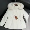Replica Loro Piana Icery Short Fox Fur Trim Jacket Coat For Women #3917