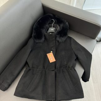 Replica Loro Piana Icery Short Fox Fur Trim Jacket Coat For Women #3916