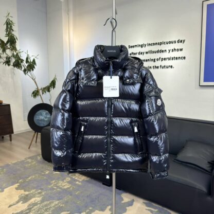 REPLICA MONCLER MAIRE HOODED SHORT DOWN JACKET FOR WOMEN BLACK #3821 - Image 4