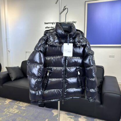 REPLICA MONCLER MAIRE HOODED SHORT DOWN JACKET FOR WOMEN BLACK #3821 - Image 5