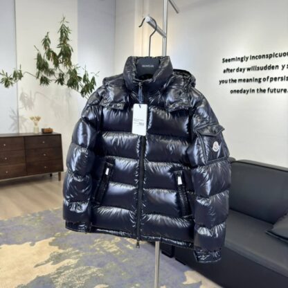 REPLICA MONCLER MAIRE HOODED SHORT DOWN JACKET FOR WOMEN BLACK #3821 - Image 7