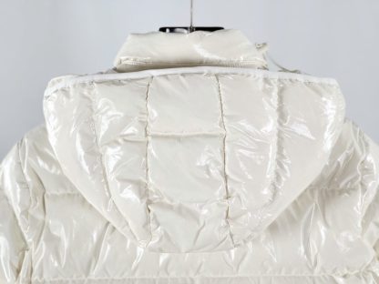 REPLICA MONCLER ANDRO HOODED SHORT DOWN JACKET WHITE #3873 - Image 2