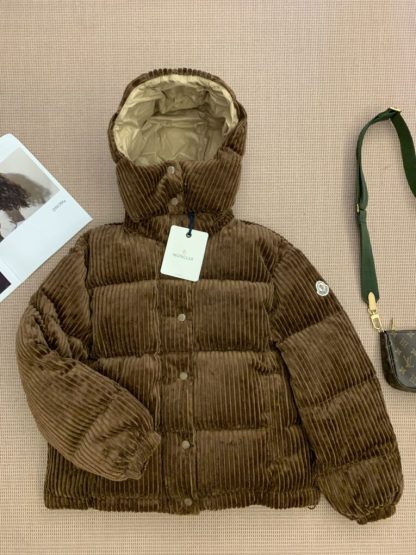  Moncler Daos Chenille Women's Down Jacket Brown #3754 - Image 3