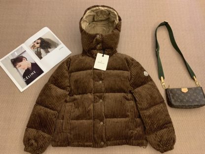 Replica Moncler Daos Chenille Women's Down Jacket Brown #3754