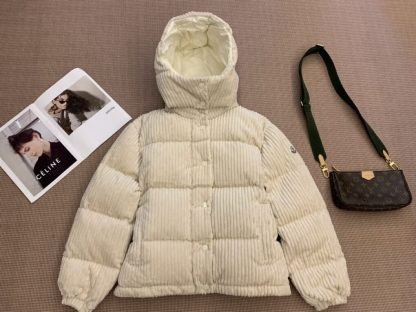 Replica Moncler Daos Chenille Women's Down Jacket Beige #3753