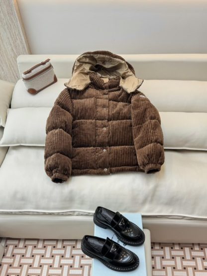  Moncler Daos Chenille Women's Down Jacket Brown #3754 - Image 14