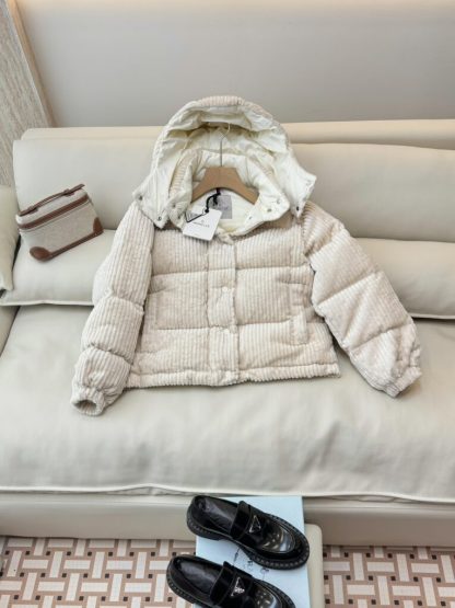  Moncler Daos Chenille Women's Down Jacket Beige #3753 - Image 14